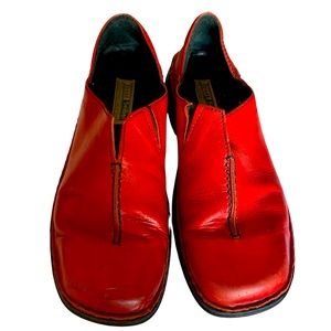 Joseph Seibel Leather Slip in’s Womens Sz 41 (9.5)